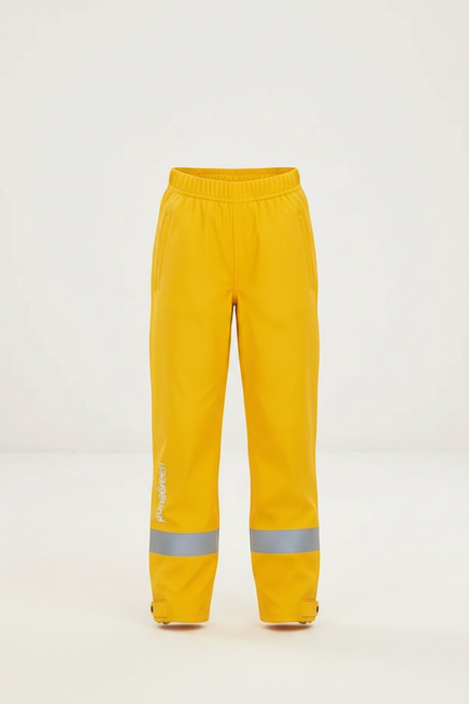 Pantalon De Pluie Jaune Imperméable Réfléchissant Ample Enfant - Polyester - vue 3