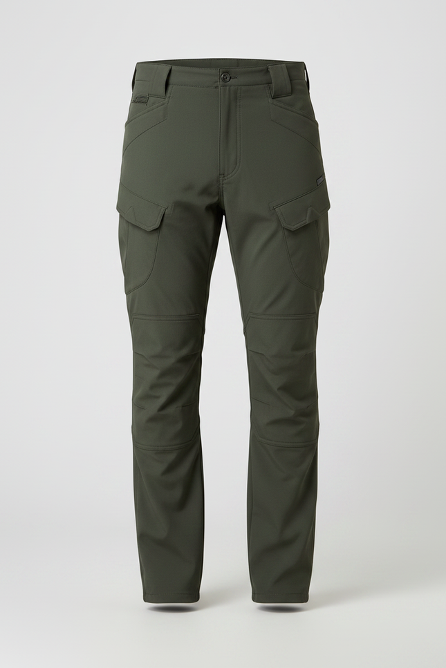 Pantalon De Pluie Vert Militaire Tactique Cargo Homme - Kaki Polyester - vue 3