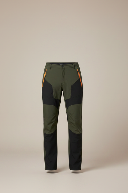 Pantalon De Pluie Vert Kaki Extensible Imperméable Randonnée - Polyester - vue 3
