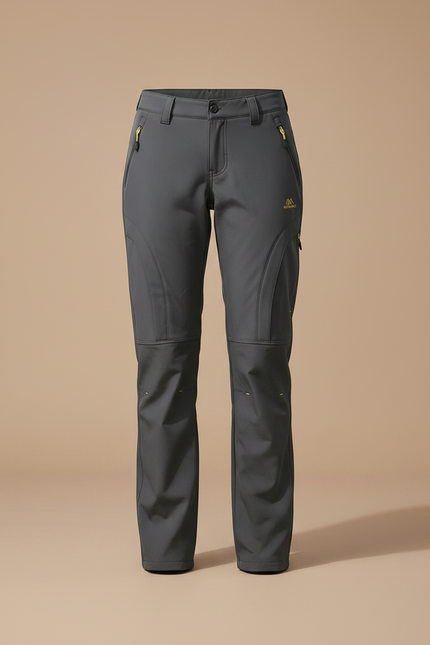 Pantalon De Pluie Gris Anthracite Chaud Softshell Femme - Polyester - vue 3