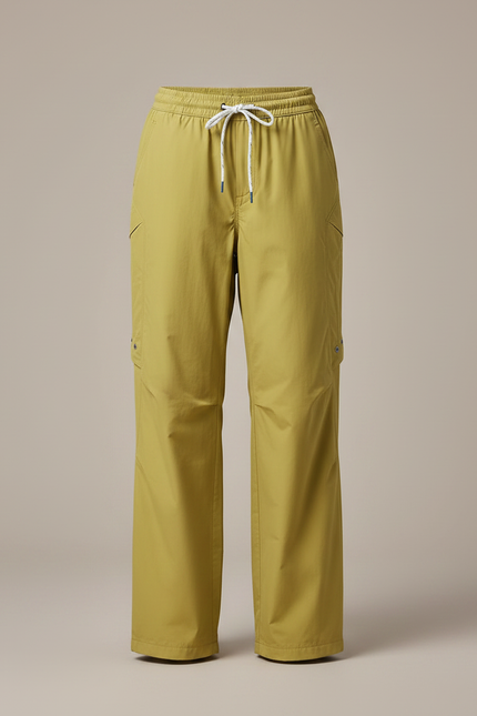 Pantalon De Pluie Vert Kaki Ample Imperméable Femme - Polyester - vue 3