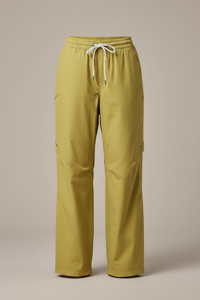 Pantalon De Pluie Vert Kaki Ample Imperméable Femme - Polyester - vue 3