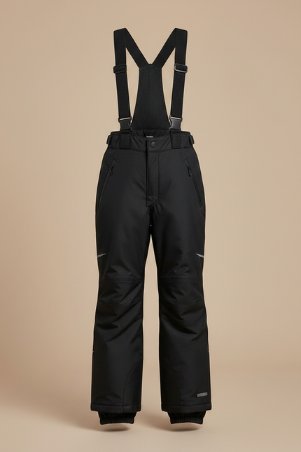 Pantalon De Pluie Noir Enfant Salopette Imperméable Hiver - Polyester - vue 3