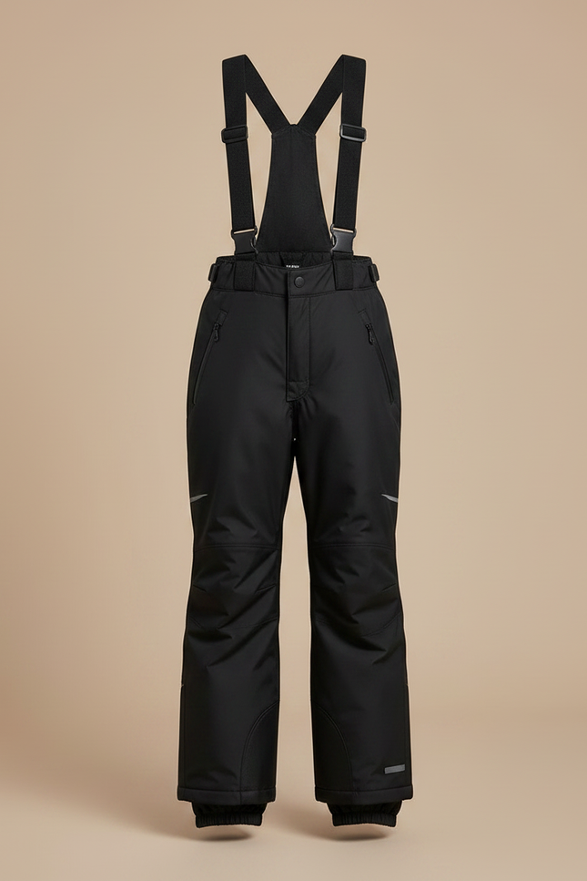 Pantalon De Pluie Noir Enfant Salopette Imperméable Hiver - Polyester - vue 3