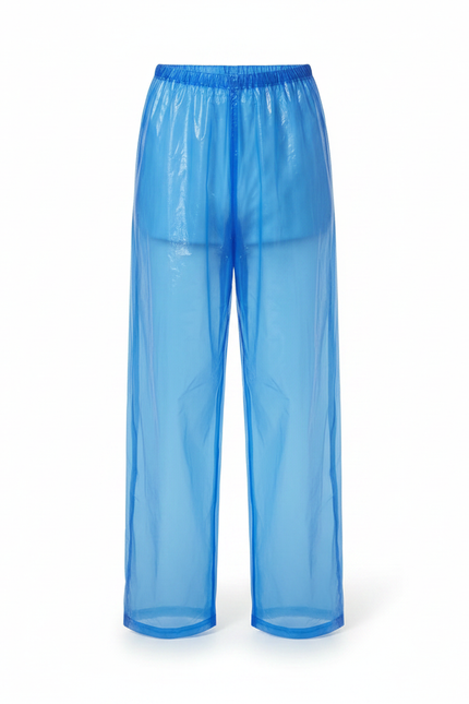 Pantalon De Pluie Bleu Transparent Jetable Enfant Ample - Polyester - vue 3