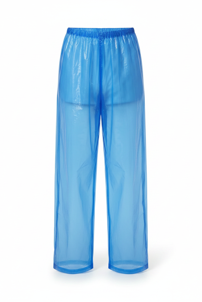 Pantalon De Pluie Bleu Transparent Jetable Enfant Ample - Polyester - vue 3