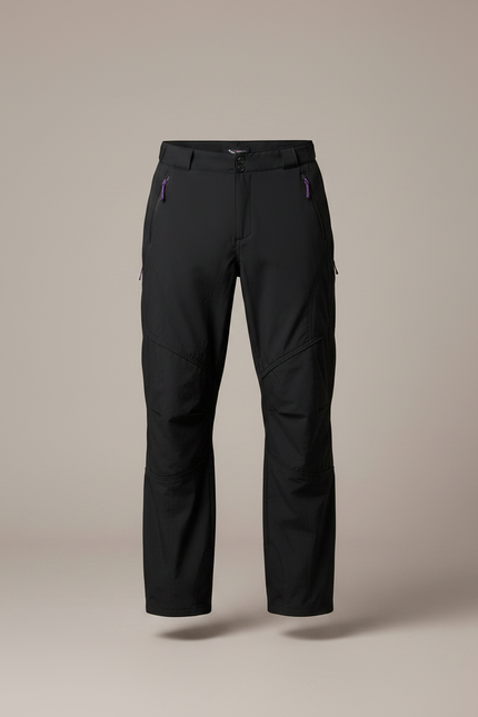 Pantalon De Pluie Noir Imperméable Randonnée Homme - Polyester - vue 3
