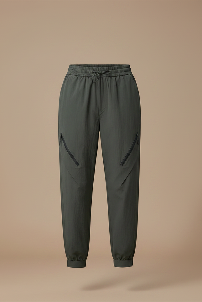 Pantalon De Pluie Vert Cargo Imperméable Femme Respirant - Kaki Polyester - vue 3