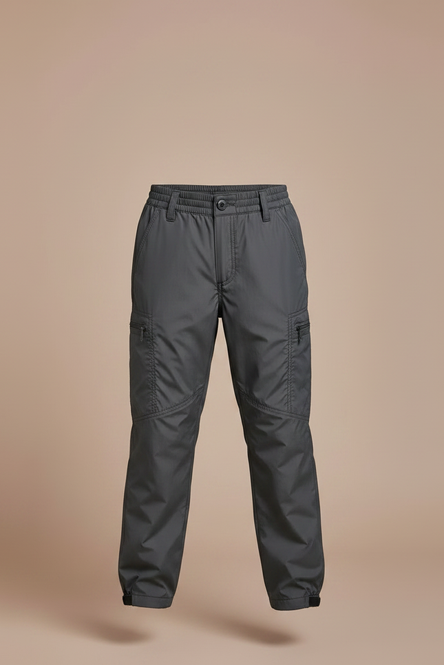 Pantalon De Pluie Gris Imperméable Enfant Léger - Polyester - vue 3