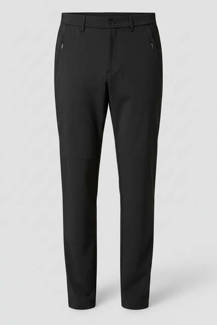 Pantalon De Pluie Noir Homme Élastique Séchage Rapide Décontracté - Polyester - vue 3