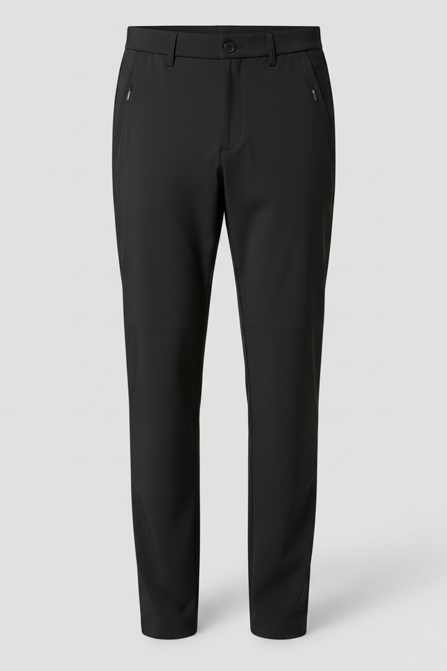 Pantalon De Pluie Noir Homme Élastique Séchage Rapide Décontracté - Polyester - vue 3