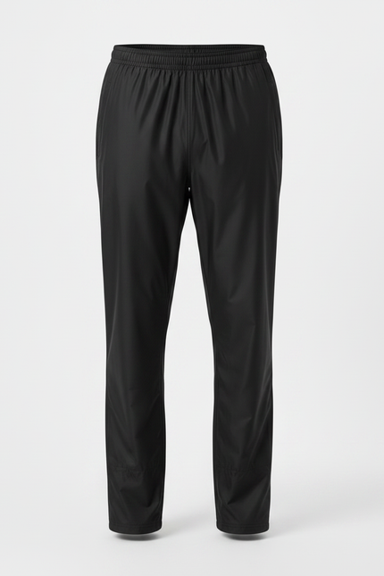 Pantalon De Pluie Noir Imperméable Sportif Léger Uni - Polyester - vue 3