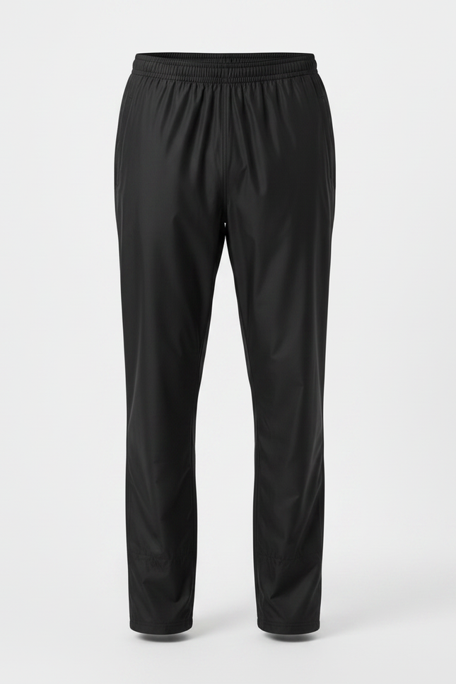 Pantalon De Pluie Noir Imperméable Sportif Léger Uni - Polyester - vue 3