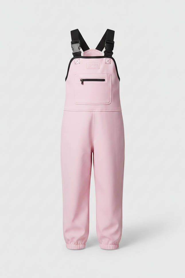 Pantalon De Pluie Rose Bretelles Imperméple Enfant - Polyester - vue 3