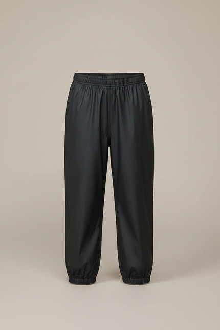 Pantalon De Pluie Noir Imperméable Enfant Élastiqué Unisexe - Polyester - vue 3