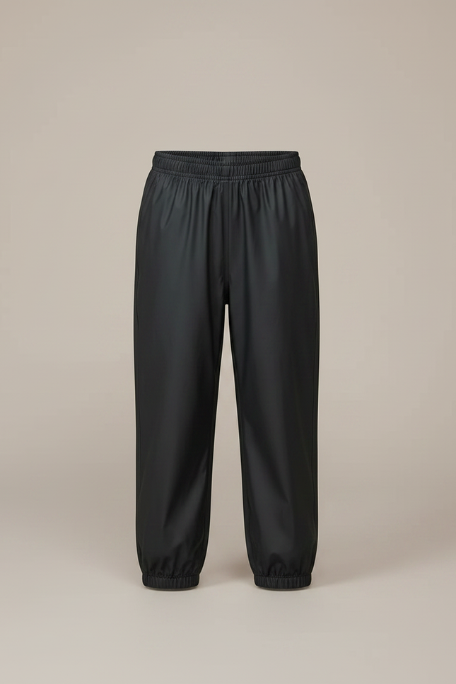 Pantalon De Pluie Noir Imperméable Enfant Élastiqué Unisexe - Polyester - vue 3