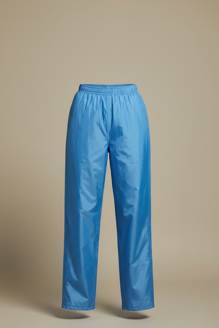 Pantalon De Pluie Bleu Brillant Ample Léger Imperméable - Polyester - vue 3