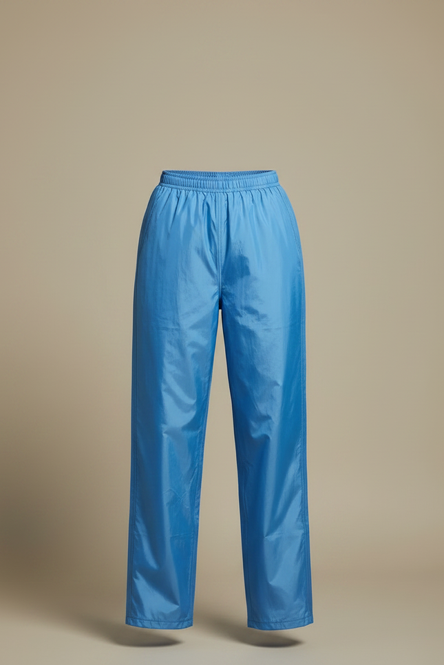 Pantalon De Pluie Bleu Brillant Ample Léger Imperméable - Polyester - vue 3