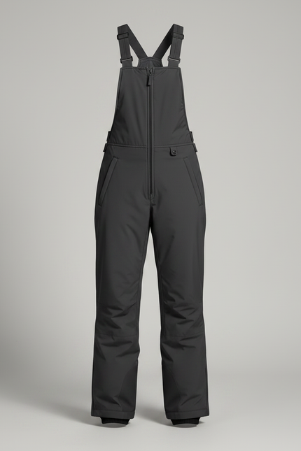 Pantalon De Pluie Gris Imperméable Salopette Ski Femme - Polyester - vue 3