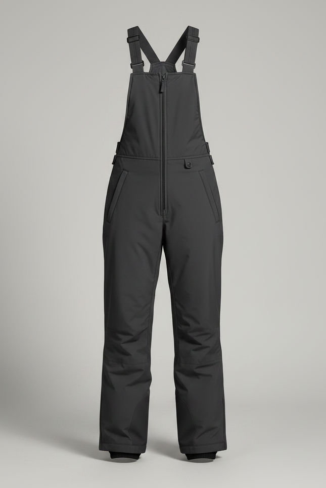 Pantalon De Pluie Gris Imperméable Salopette Ski Femme - Polyester - vue 3