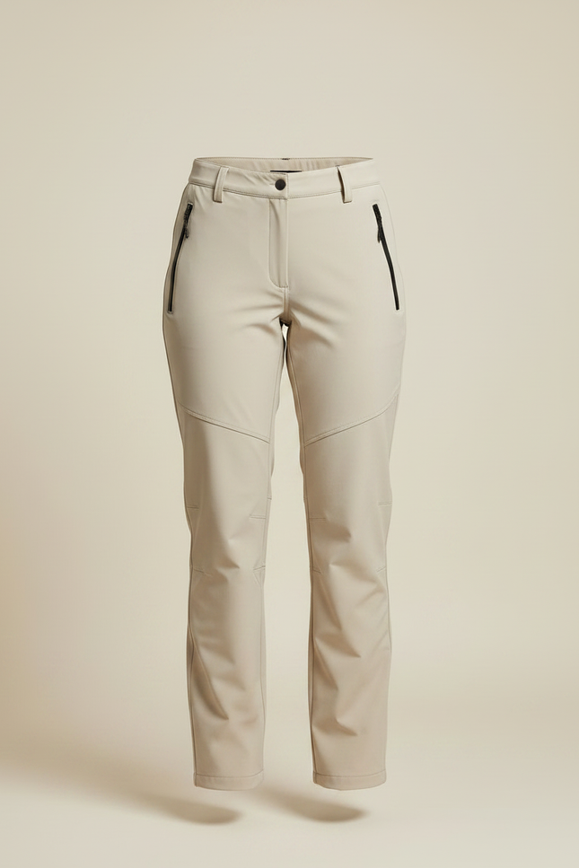 Pantalon De Pluie Beige Imperméable Femme Coupe Droite - Polyester - vue 3