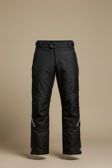 Pantalon De Pluie Noir Imperméable Homme Droit Réfléchissant - Polyester - vue 3