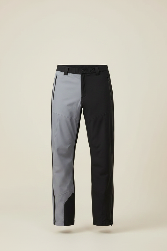 Pantalon De Pluie Bicolore Imperméable Randonnée Homme - Multicolore Polyester - vue 3