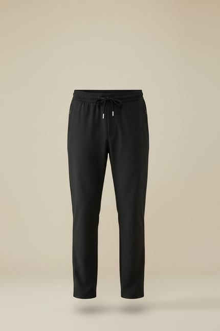 Pantalon De Pluie Noir Décontracté Homme Cordon De Serrage - Polyester - vue 3