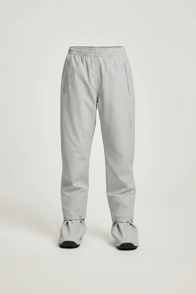 Pantalon De Pluie Gris Imperméable Enfant Léger Ajustable - Polyester - vue 3