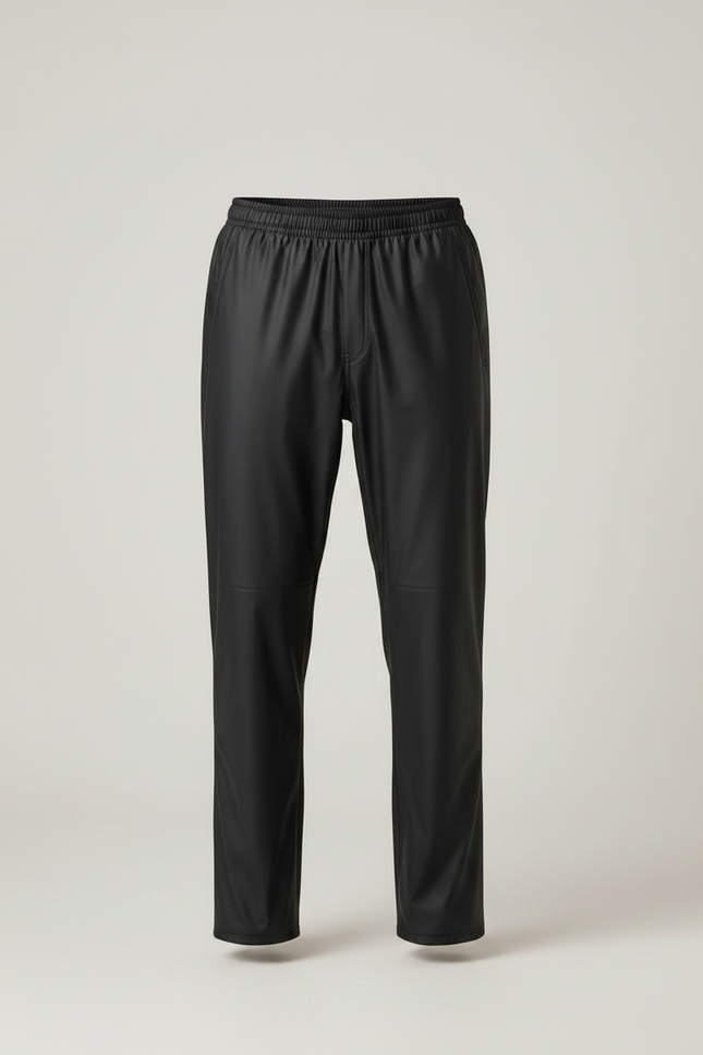 Pantalon De Pluie Noir Imperméable Classique Homme - Polyester - vue 3