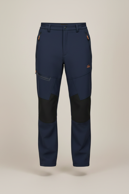 Pantalon De Pluie Bleu Marine Softshell Chaud Imperméable Homme - Polyester - vue 3
