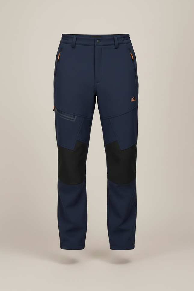 Pantalon De Pluie Bleu Marine Softshell Chaud Imperméable Homme - Polyester - vue 3