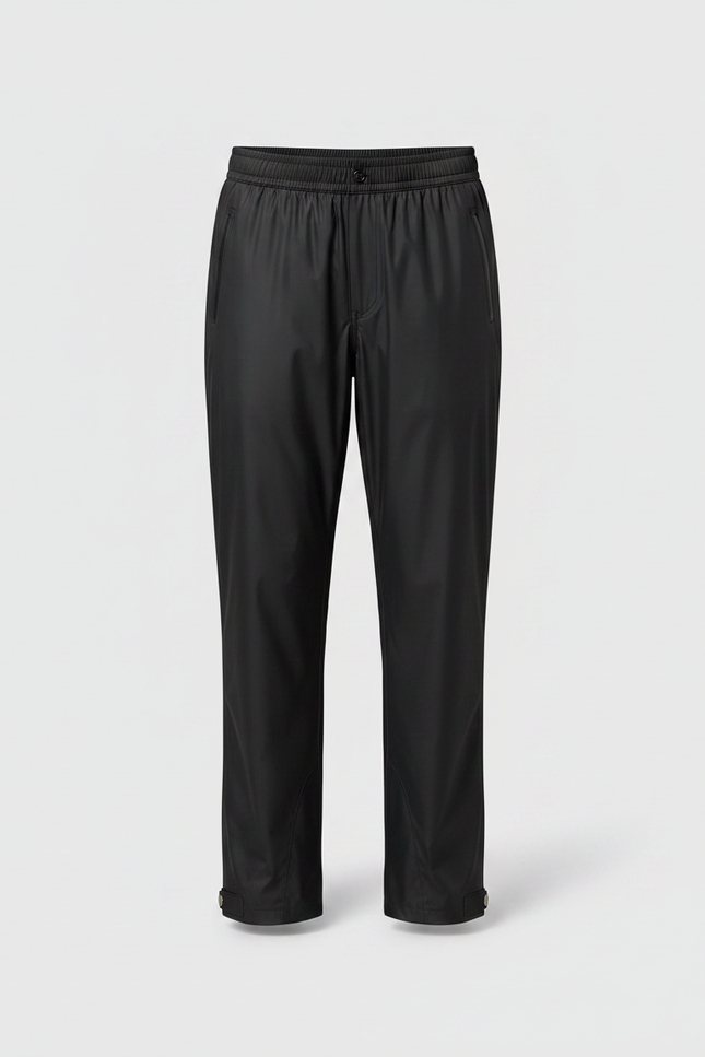Pantalon De Pluie Noir Imperméable Ample Décontracté Femme - Polyester - vue 3