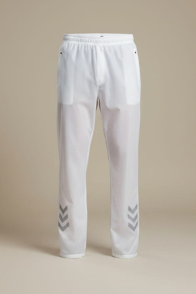 Pantalon De Pluie Transparent Imperméable Réfléchissant Homme - Blanc Polyester - vue 3