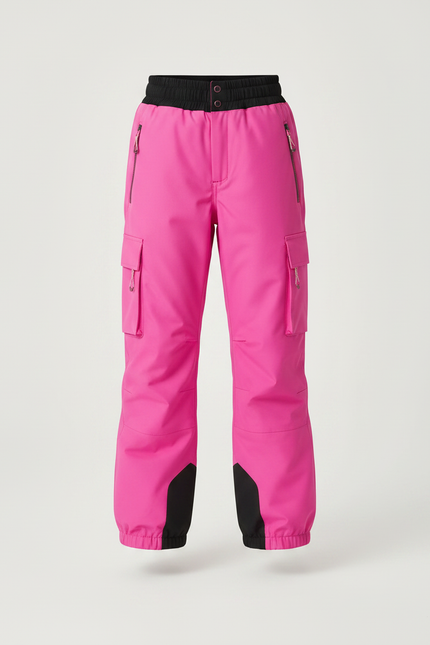 Pantalon De Pluie Rose Vif Imperméable Ample Enfant - Polyester - vue 3