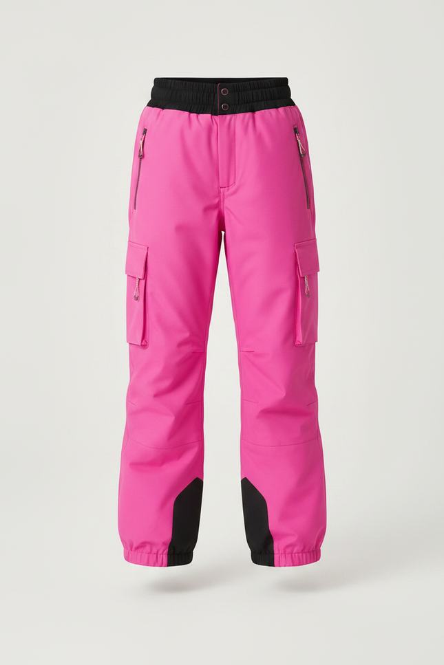 Pantalon De Pluie Rose Vif Imperméable Ample Enfant - Polyester - vue 3