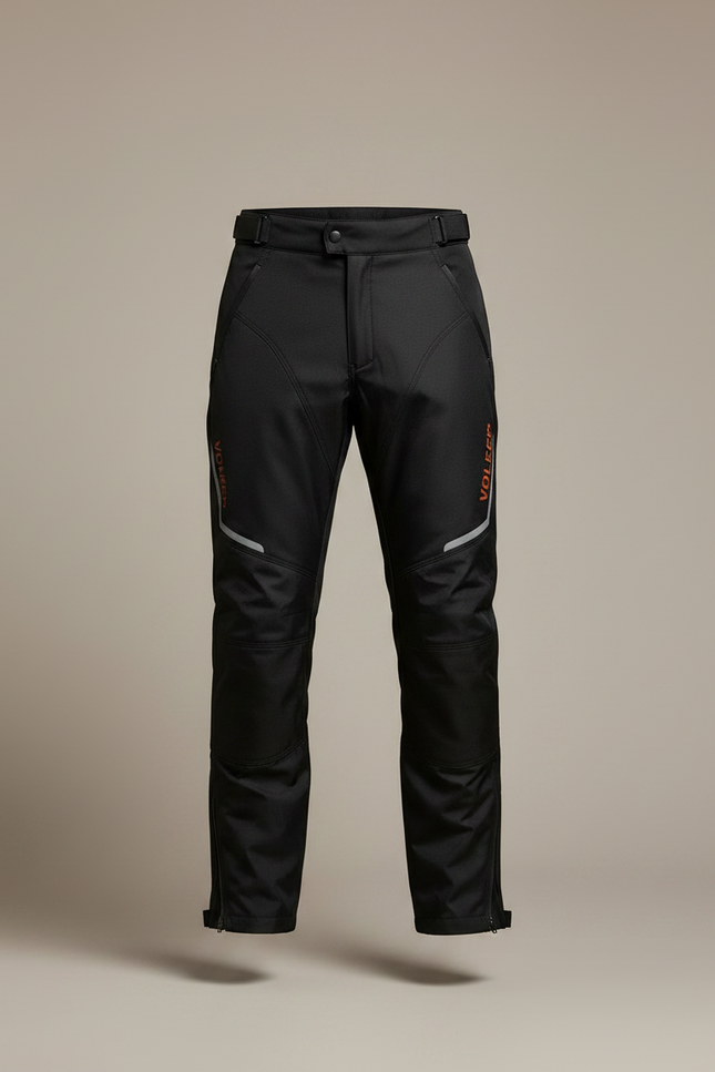 Pantalon De Pluie Noir Réfléchissant Imperméable Moto Homme - Polyester - vue 3