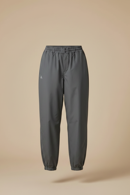 Pantalon De Pluie Gris Ample Élastiqué Femme - Polyester - vue 3
