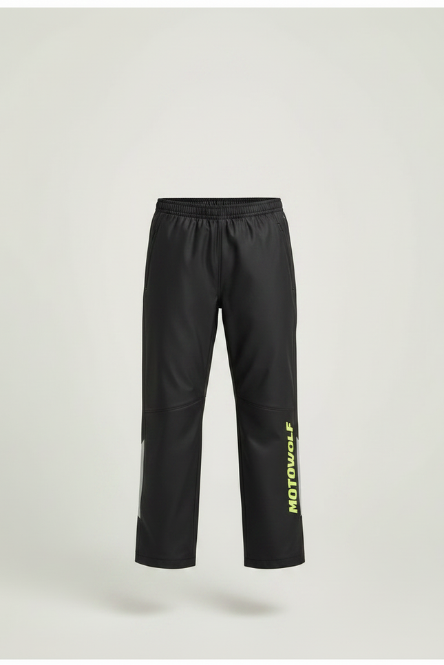 Pantalon De Pluie Noir Imperméable Enfant Réfléchissant Ample - Polyester - vue 3