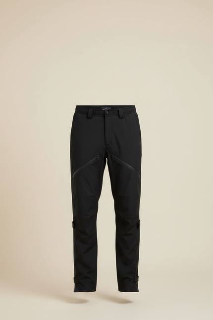 Pantalon De Pluie Noir Fonctionnel Imperméable Homme Slim Outdoor - Polyester - vue 3