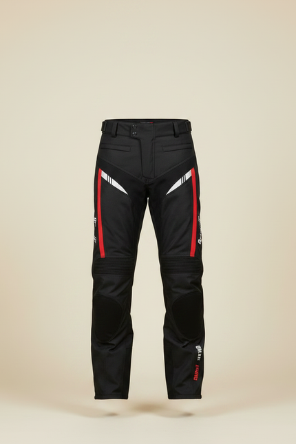 Pantalon De Pluie Noir Moto Réfléchissant Imperméable Homme - Polyester - vue 3