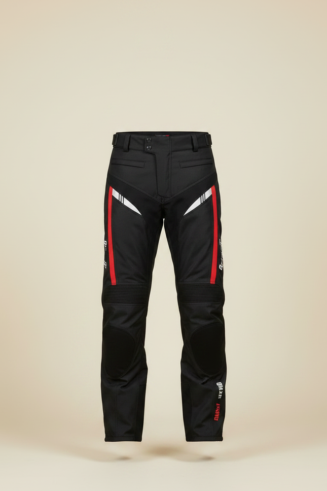 Pantalon De Pluie Noir Moto Réfléchissant Imperméable Homme - Polyester - vue 3