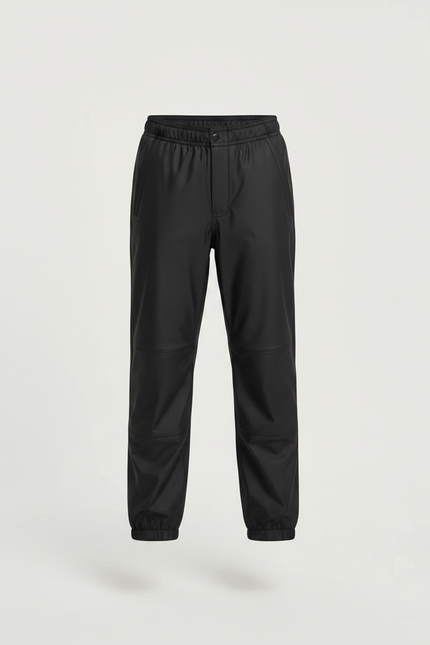 Pantalon De Pluie Noir Enfant Imperméple Ajustable Simple - Polyester - vue 3