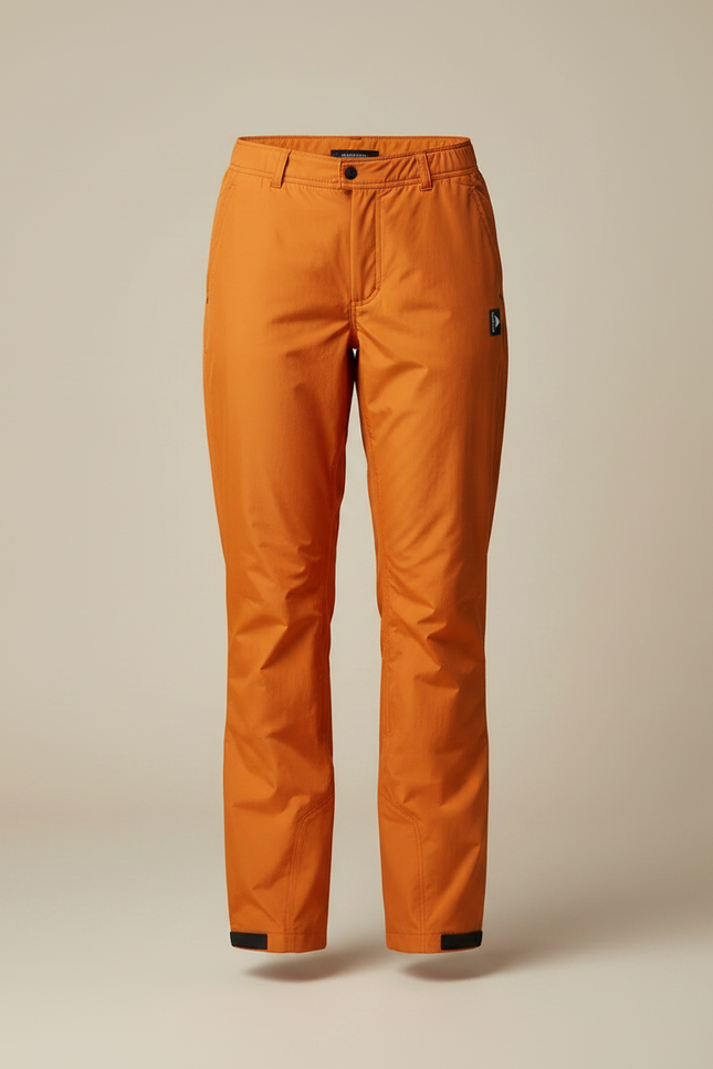 Pantalon De Pluie Orange Ample Imperméable Femme Léger - Polyester - vue 3