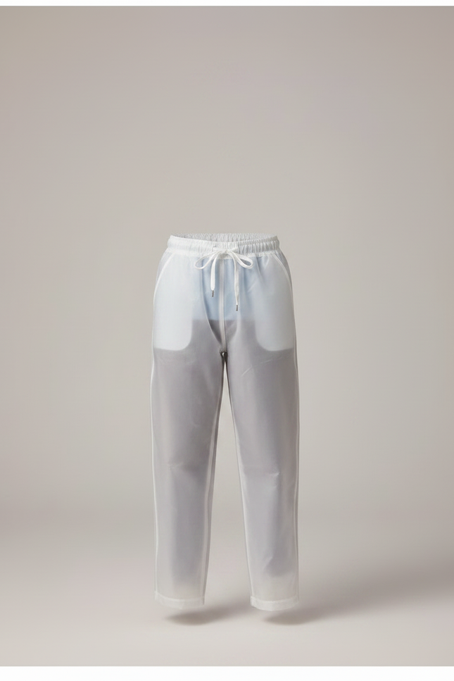 Pantalon De Pluie Transparent Léger Imperméable Enfant - Blanc Polyester - vue 3