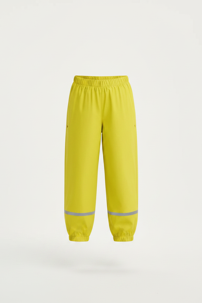 Pantalon De Pluie Jaune Réfléchissant Imperméable Enfant Élastique - Polyester - vue 3