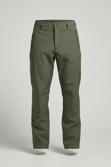 Pantalon De Pluie Vert Militaire Cargo Imperméable Homme Hiver - Kaki Polyester - vue 3