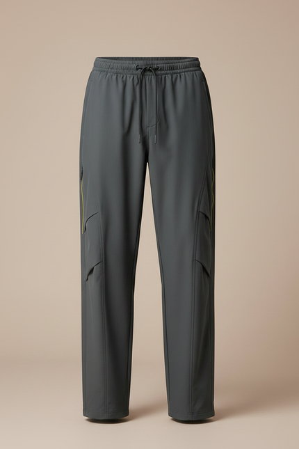 Pantalon De Pluie Gris Cargo Imperméable Décontracté Homme - Polyester - vue 3