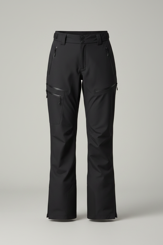 Pantalon De Pluie Noir Coupe Droite Imperméable Sport Femme - Polyester - vue 3