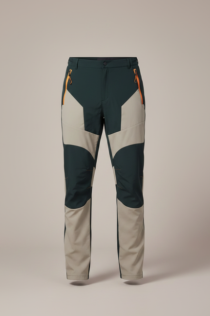 Pantalon De Pluie Bicolore Extensible Léger Randonnée Homme - Multicolore Polyester - vue 3